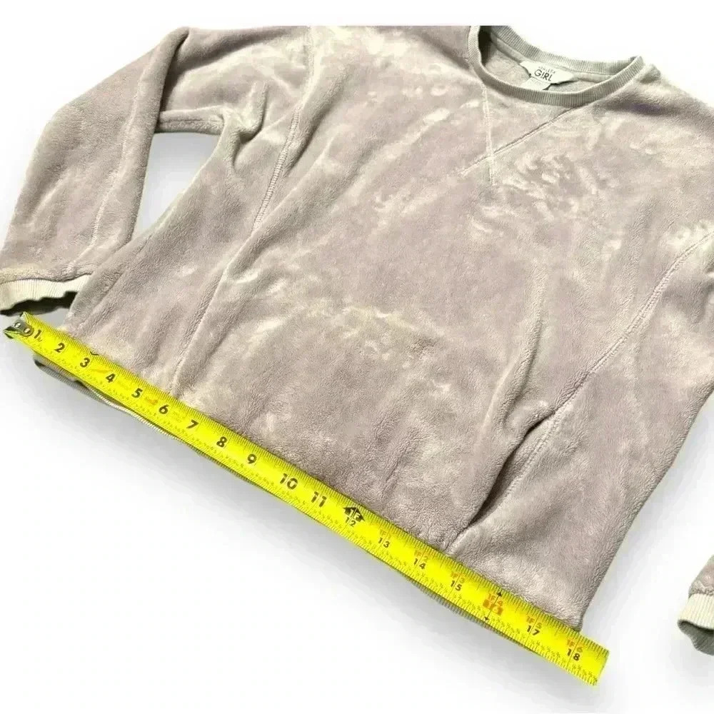 Athleta Girl Feelin Great 2.0 Sweatshirt Lilac Purple Size Lg/12 Crewneck Fleece - Picture 10 of 14